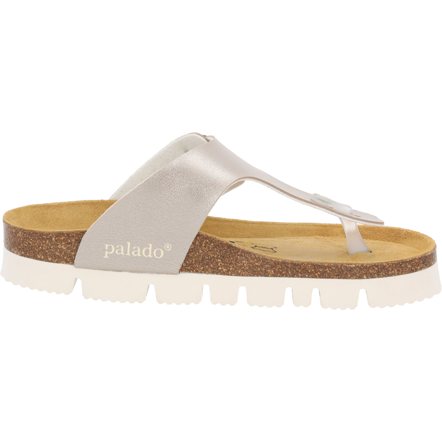 Palado Kos PL Metallic, Zehentrenner, Damen, Beige
