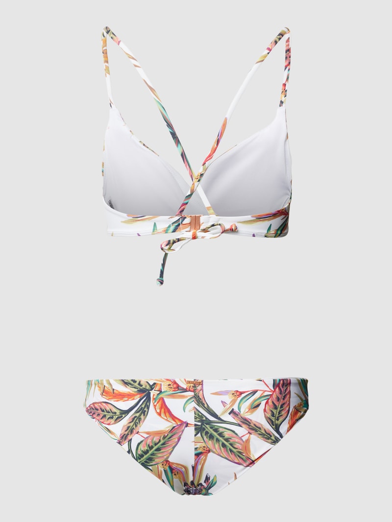Bikini-Set mit Allover-Muster Modell 'MAOI' in offwhite