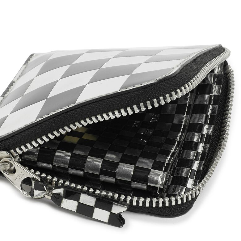 Comme des Garcons Wallet Comme des Garcons Wallet SA3100GA 'Optical' check/silver