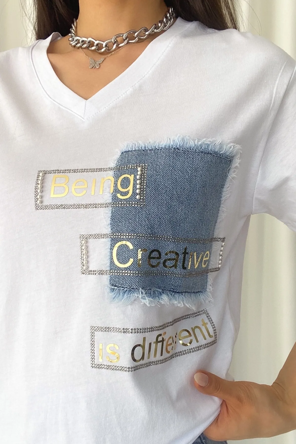 FEMELLE  T-Shirt - Weiß - Regular Fit