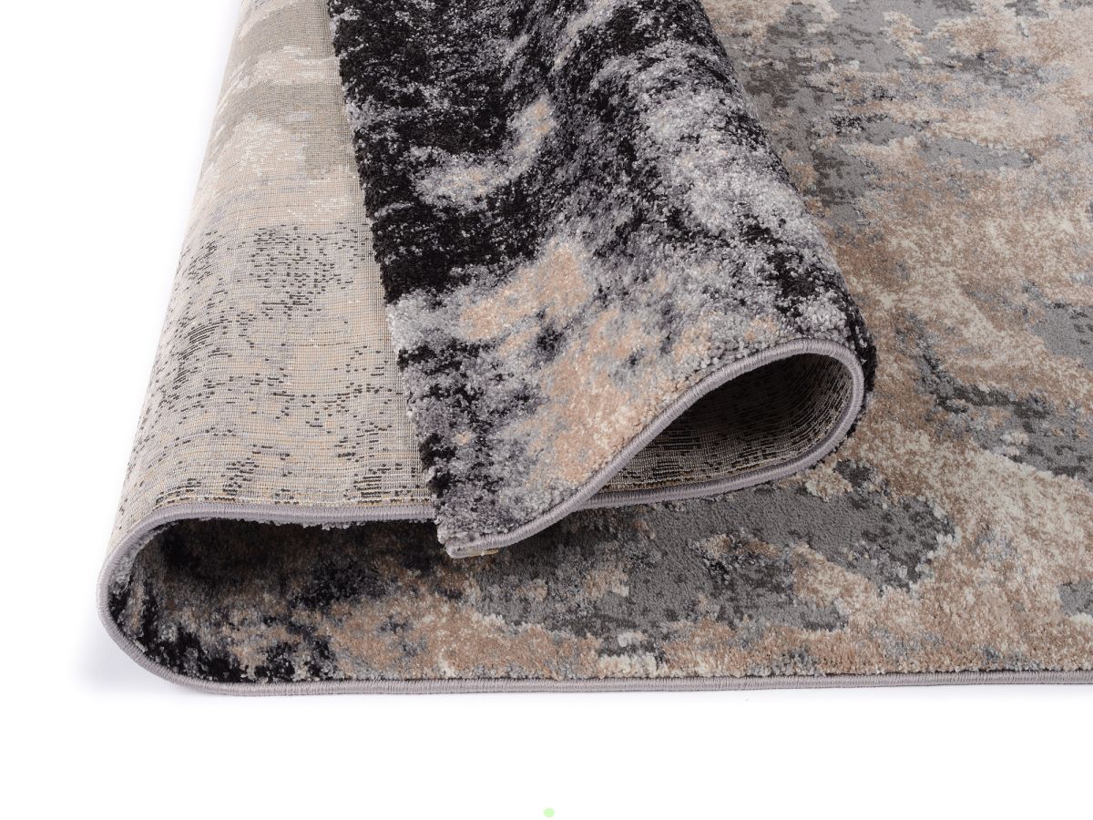 Webteppich Assoro Hellgrau 65 x 130 cm
