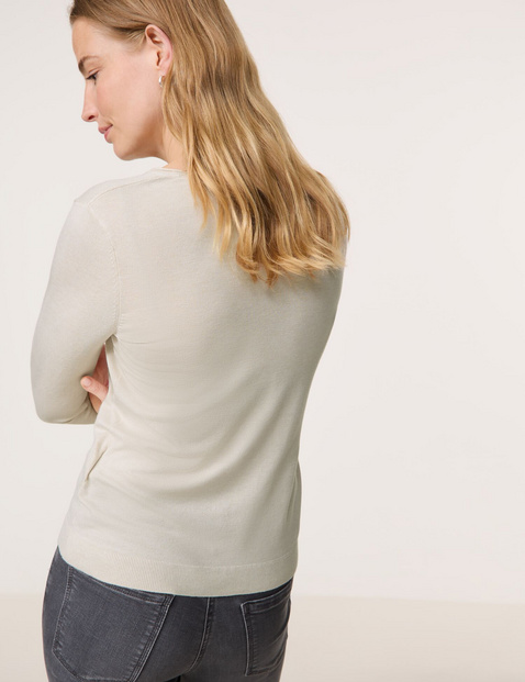 Langarmpullover aus nachhaltigem Feinstrick