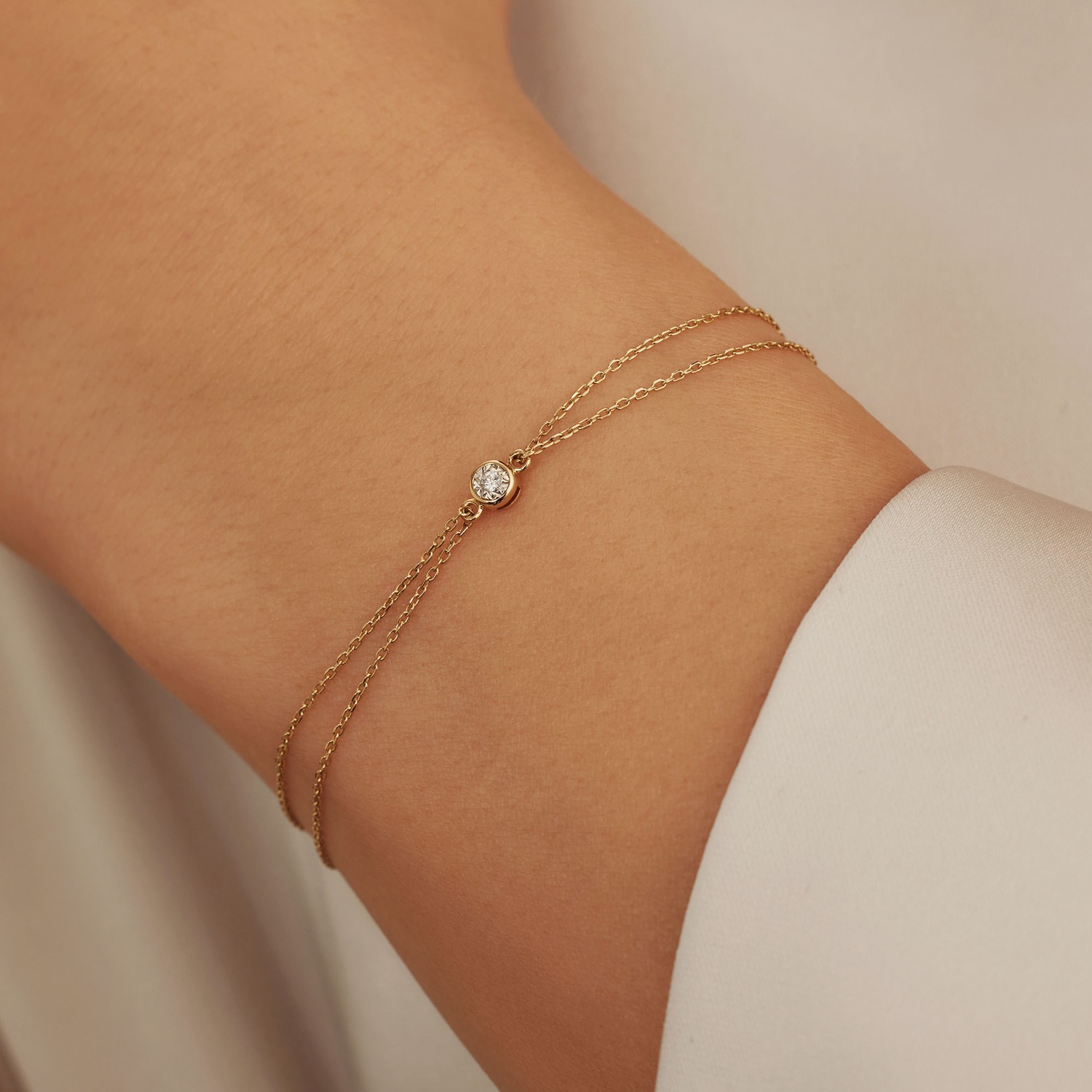 De la Paix Armband - 585 Gold / 14 Karat Gold