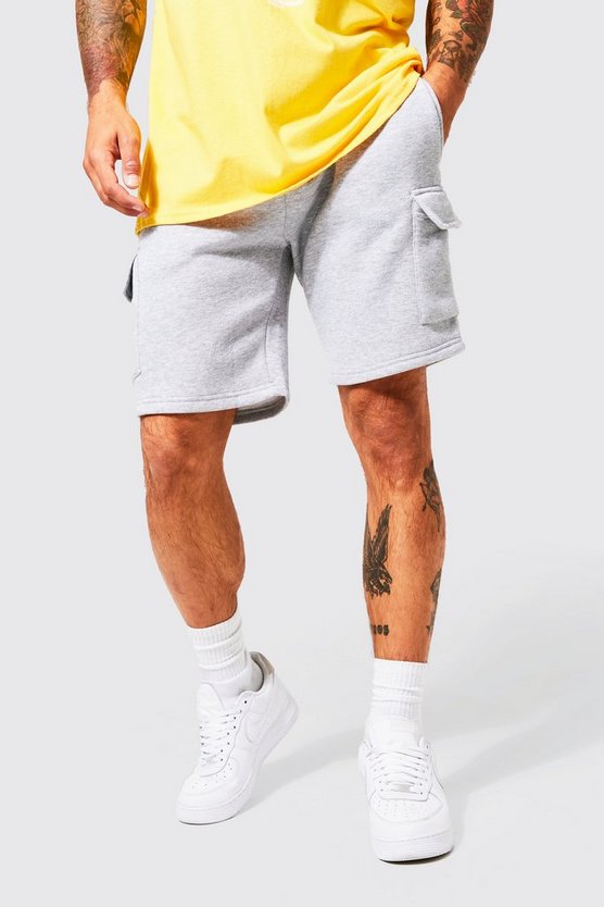 Lockere Jersey Cargo-Shorts