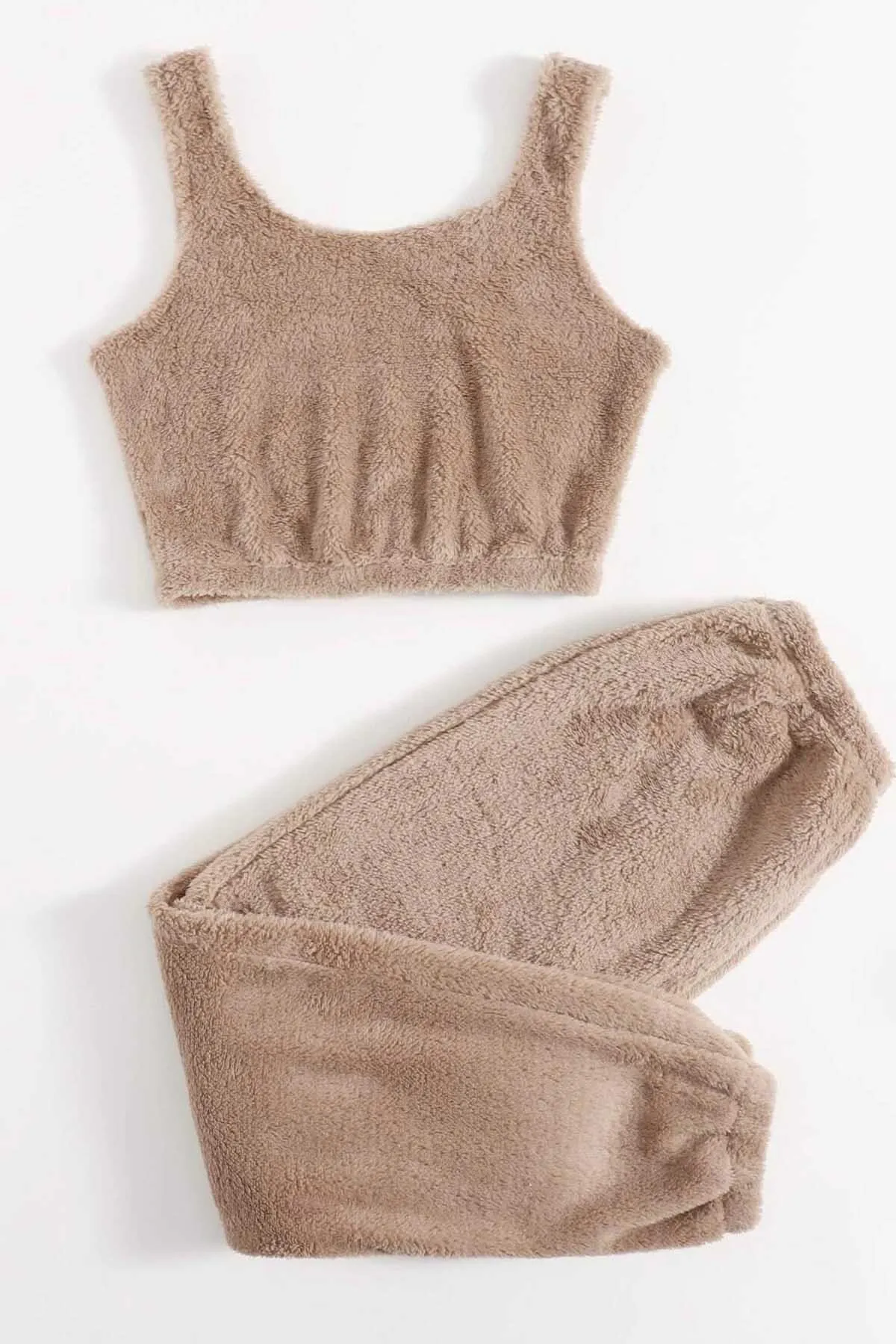 Merry See  Ärmelloses Pyjama-Set aus Plüsch-Fleece mit Trägern