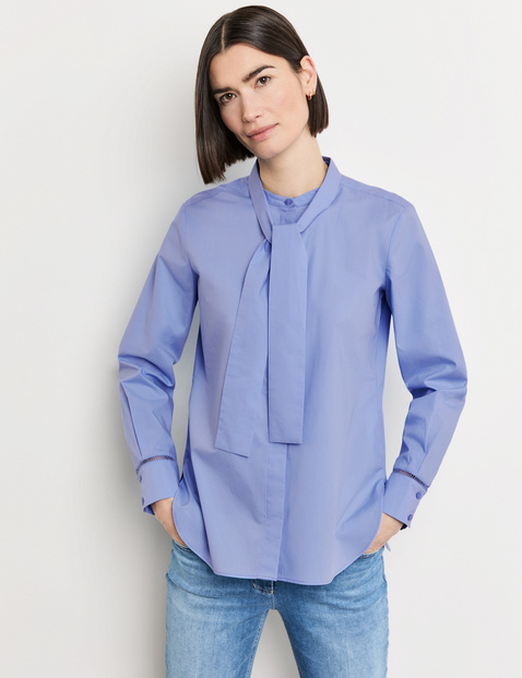 Elegante Schluppenbluse aus nachhaltiger Baumwolle