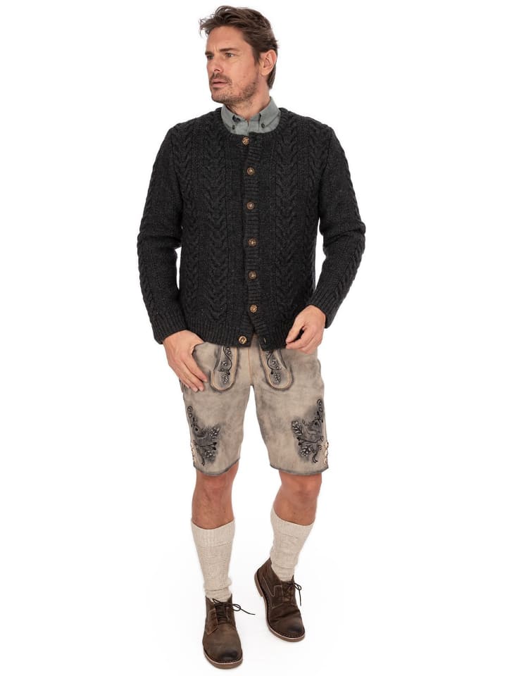 Gipfelstürmer Strickjacke 427021-0772 in anthrazit günstig kaufen