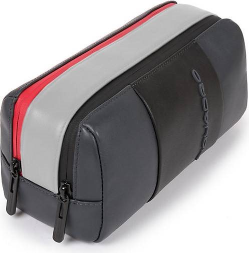 Piquadro Urban Kulturbeutel Leder 23 cm