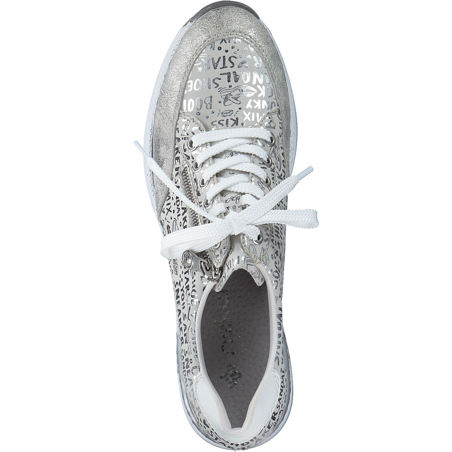 Rieker N4316, Schnürschuhe, Damen, Weiß