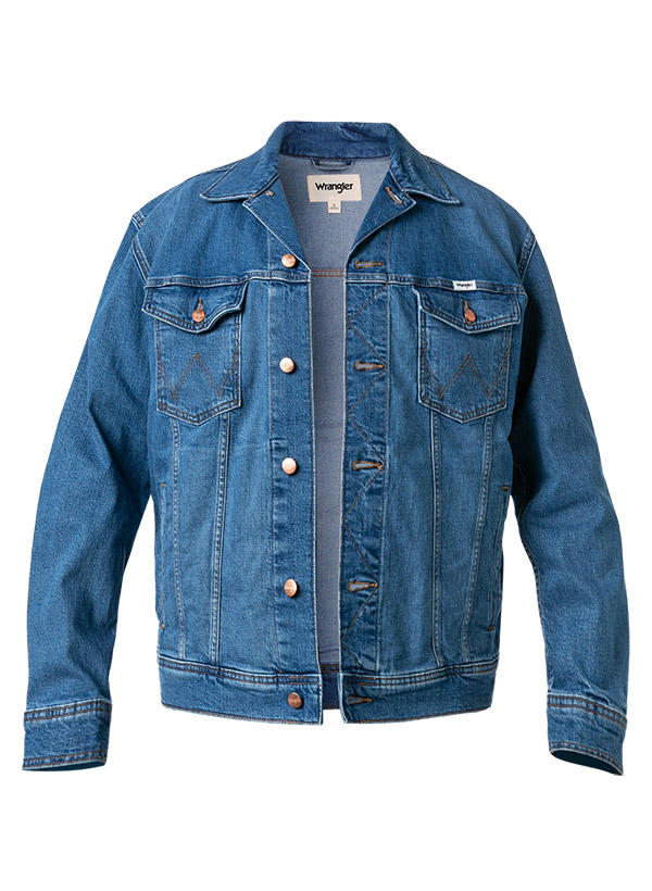 Wrangler, Jeansjacke, Baumwoll-Stretch, blau