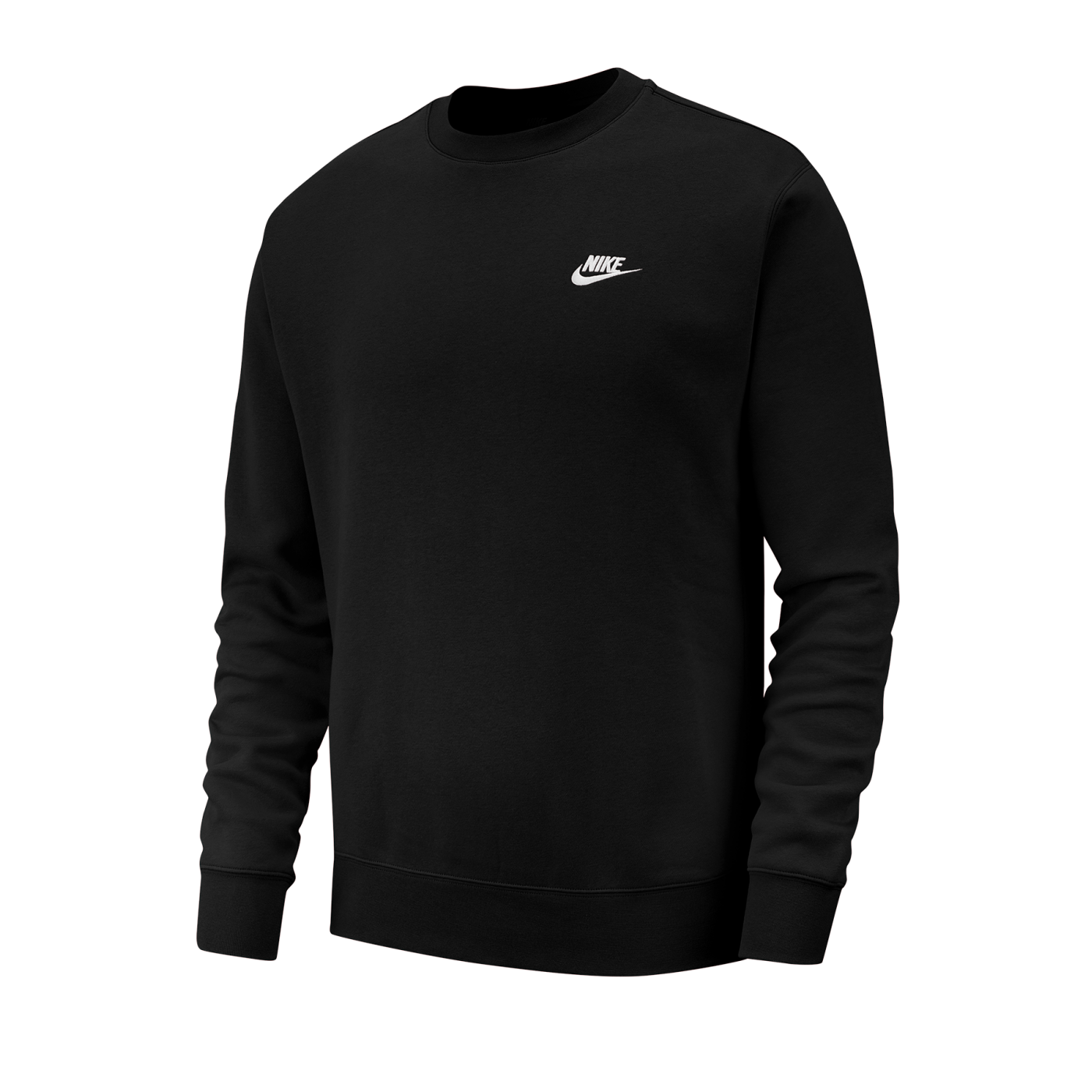 Nike Club Crew Sweatshirt Schwarz Weiss F010