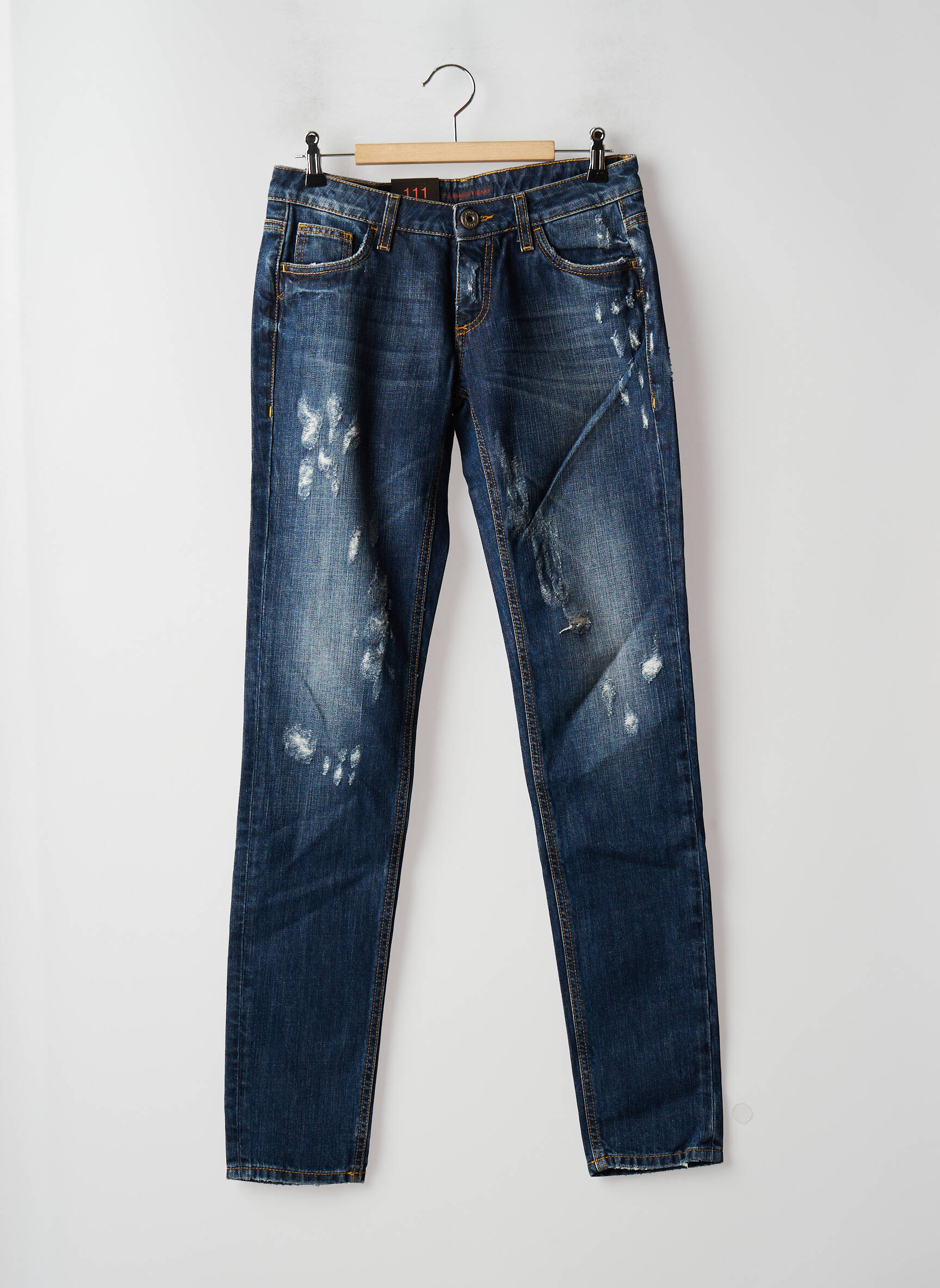 Trussardi Jeans Jeans Coupe Slim Femme couleur bleu