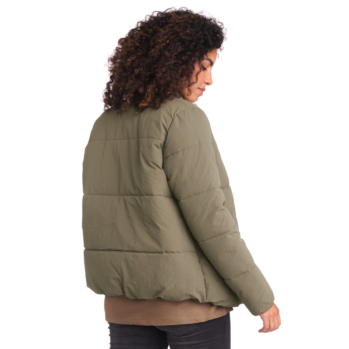 Damen Umstands-Pufferjacke mit Stehkragen