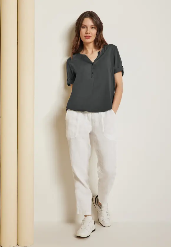 CECIL Unifarbene Basic Bluse
