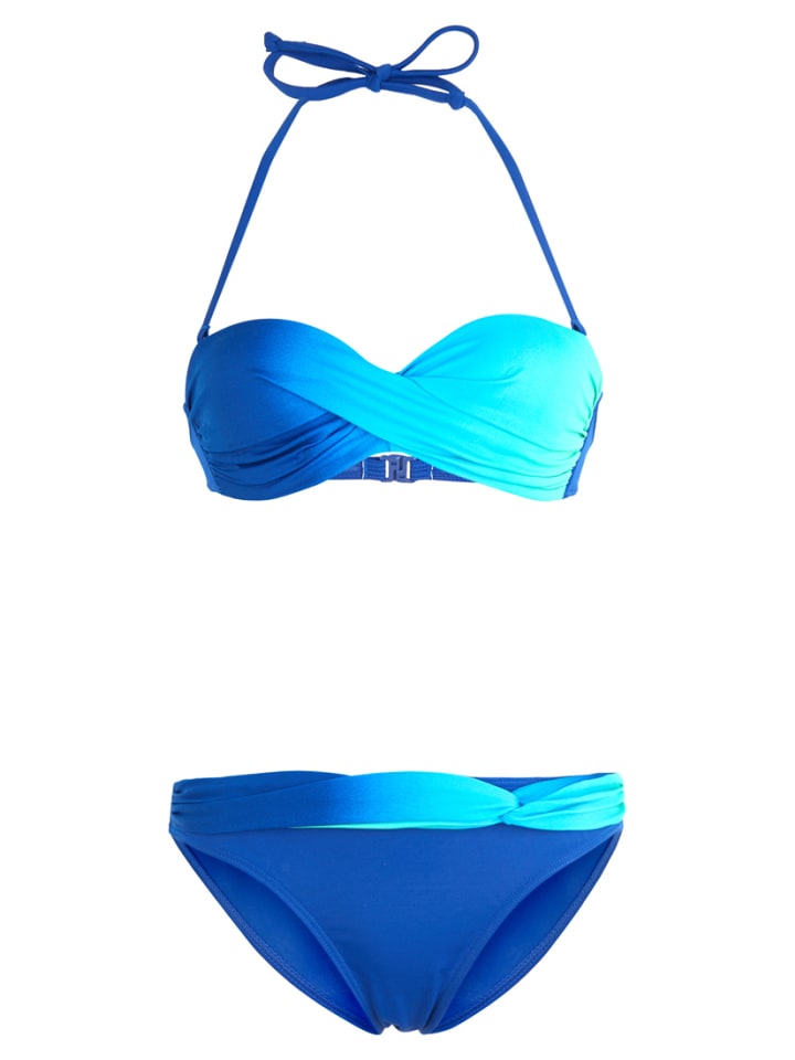 LASCANA Bügel-Bandeau-Bikini in blau-türkis günstig kaufen