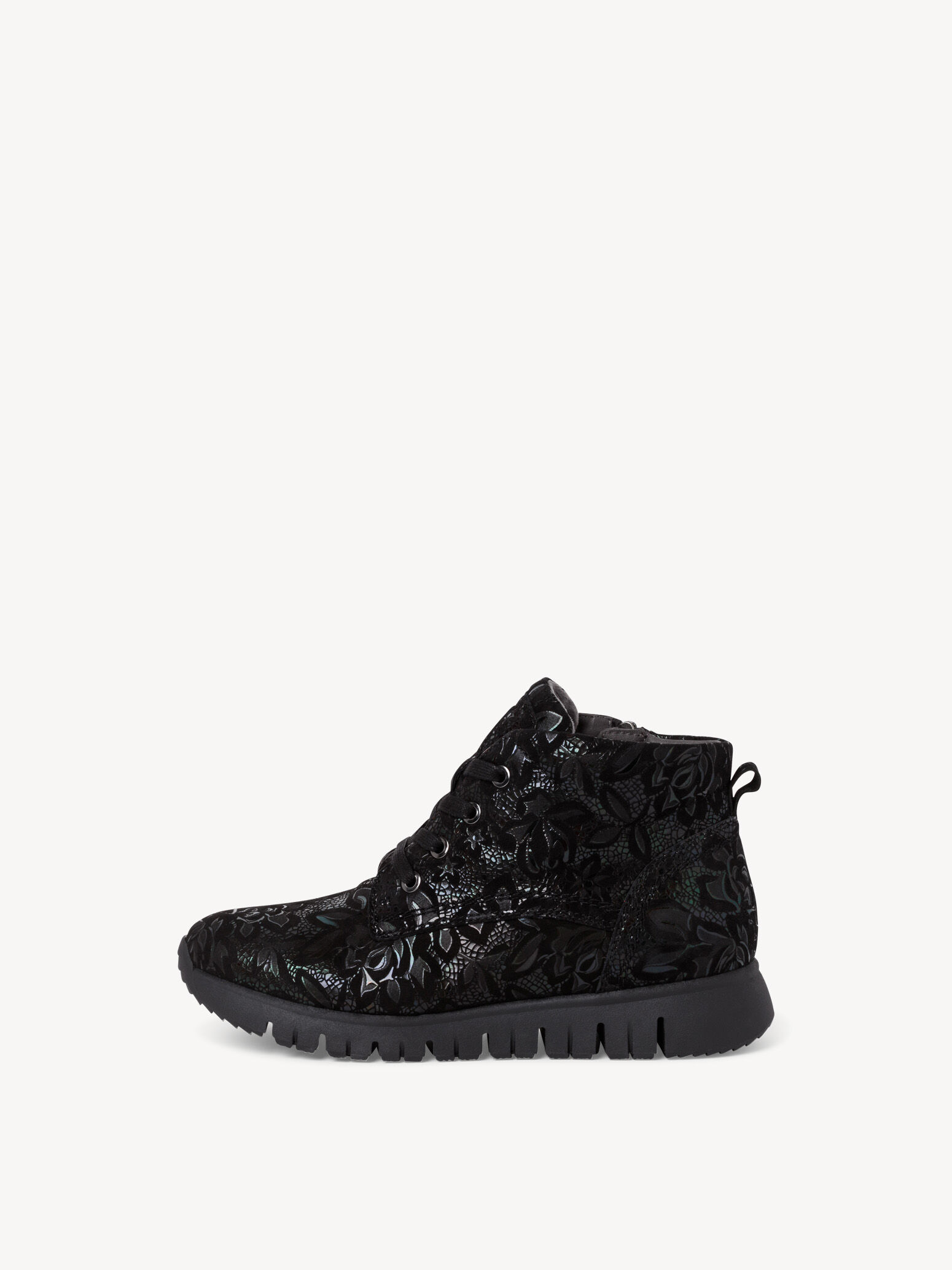 Bottine en cuir - noir