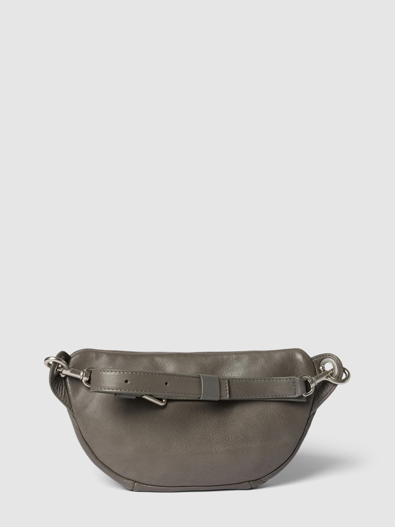 Crossbody Bag aus Leder Modell 'Tavia' in dunkelgrau