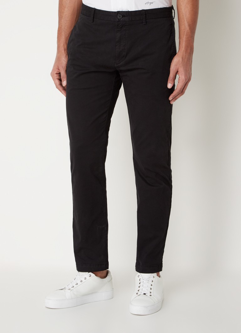 Pantaloni chino HUGO BOSS David Slim Fit cu talpă elastică