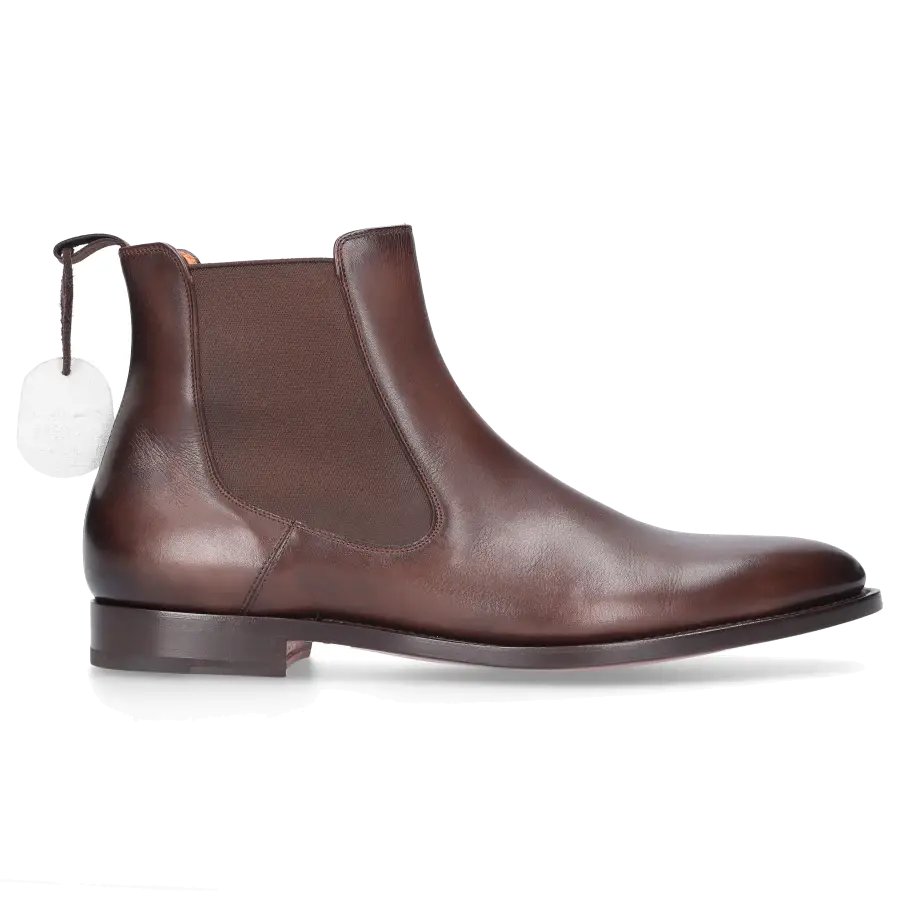 Santoni - Chelsea Boots 11033 Kalbsleder - braun