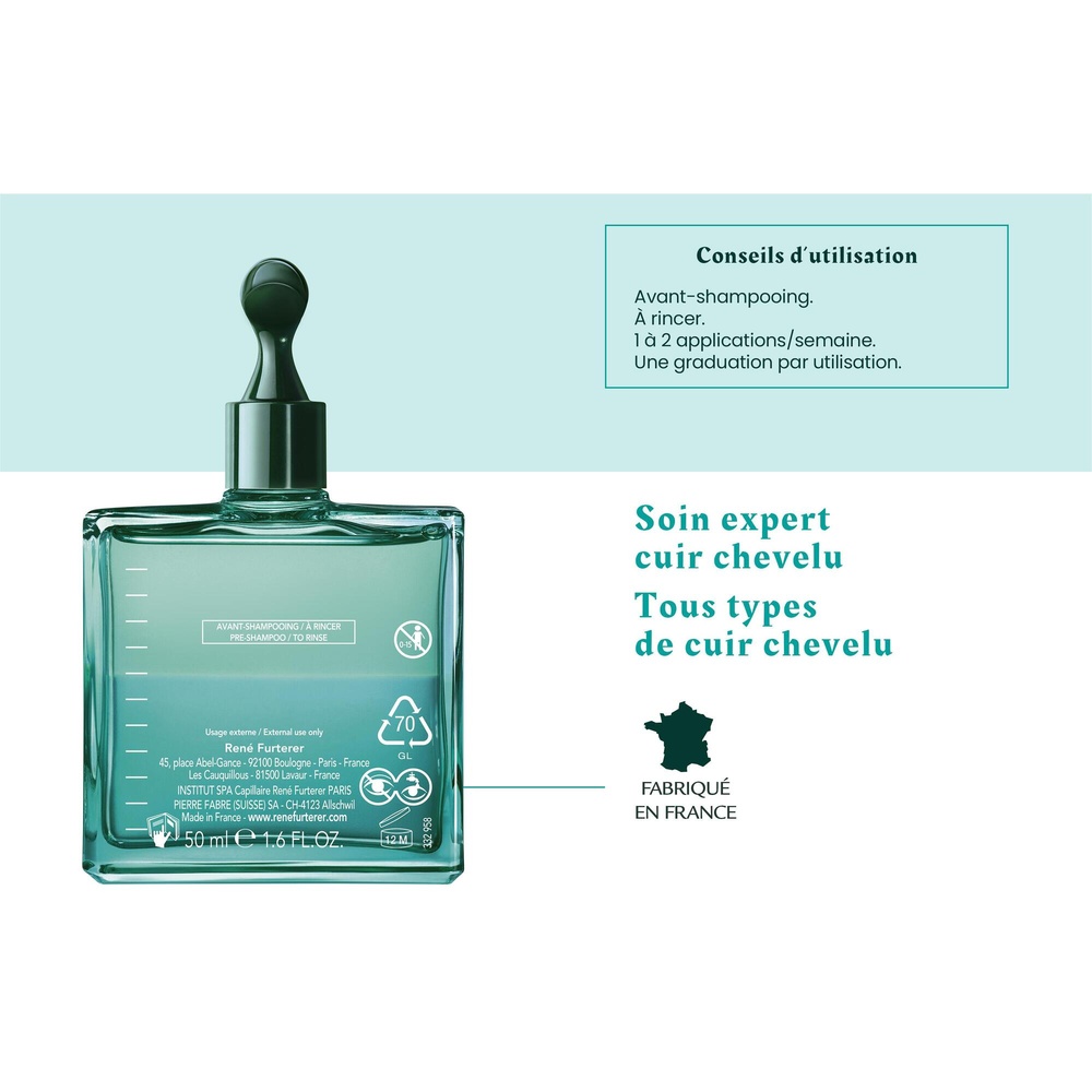 Furterer Head Spa Astera Fresh Concentré apaisant  fraîcheur avec embout massant 50ml Concentré