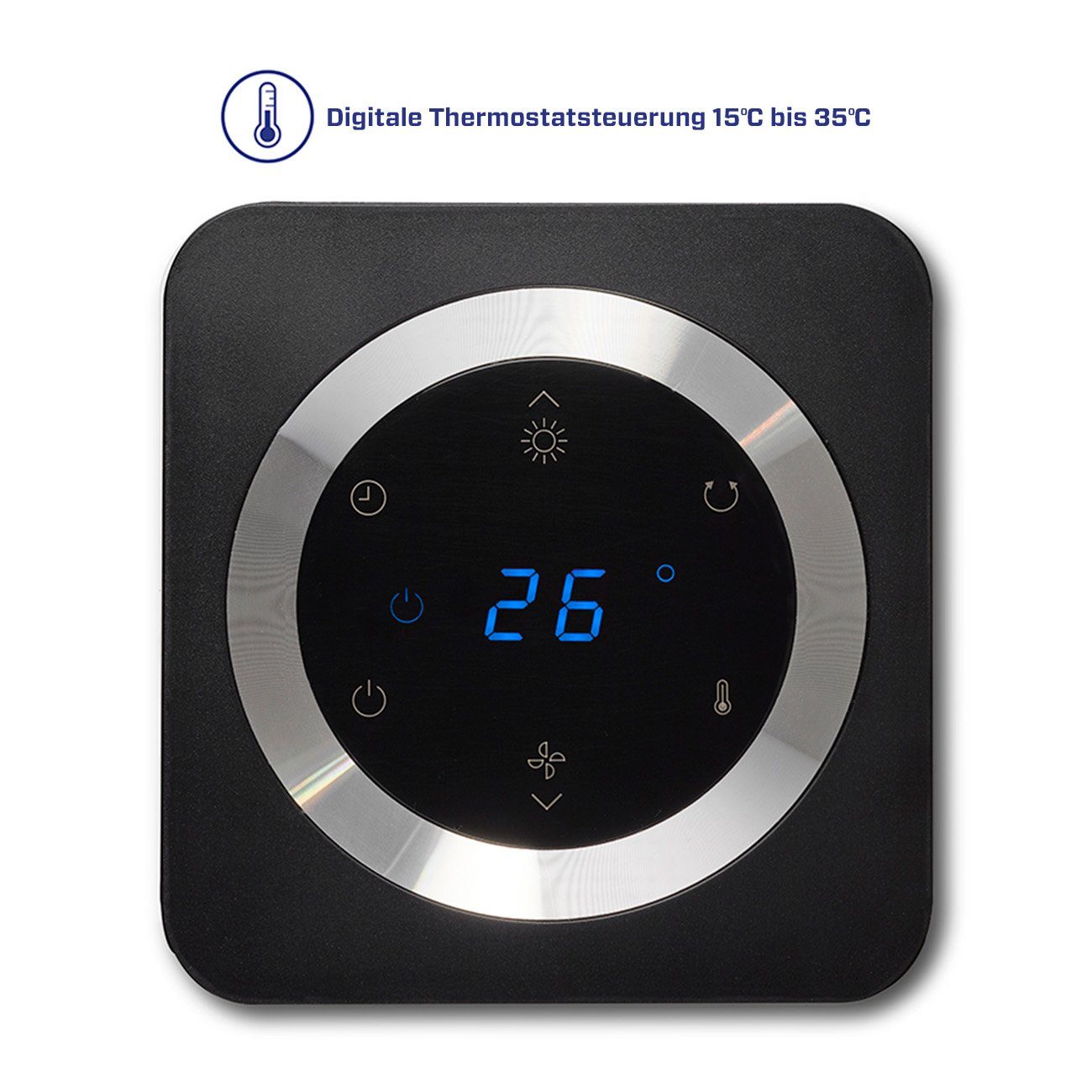 Clean Air Optima Heizlüfter 2in1 CA-904B - Räume bis 40m² / 100m³, 2000 W, 2in1: Heizen und Kühlen