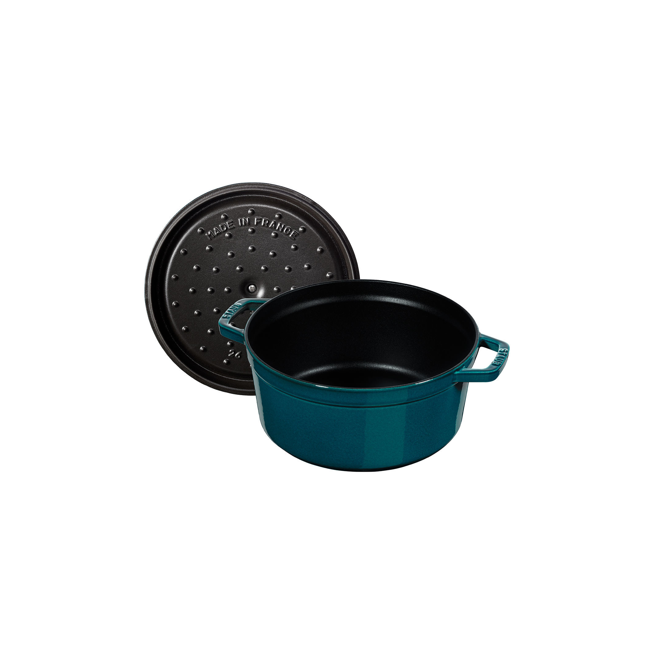 Cocotte 28 cm, rund, La-Mer, Gusseisen