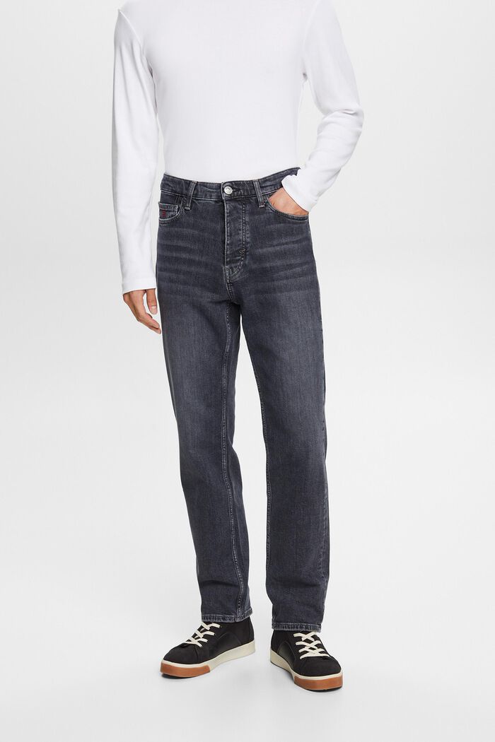 Lockere Retro-Jeans mit mittlerer Bundhöhe