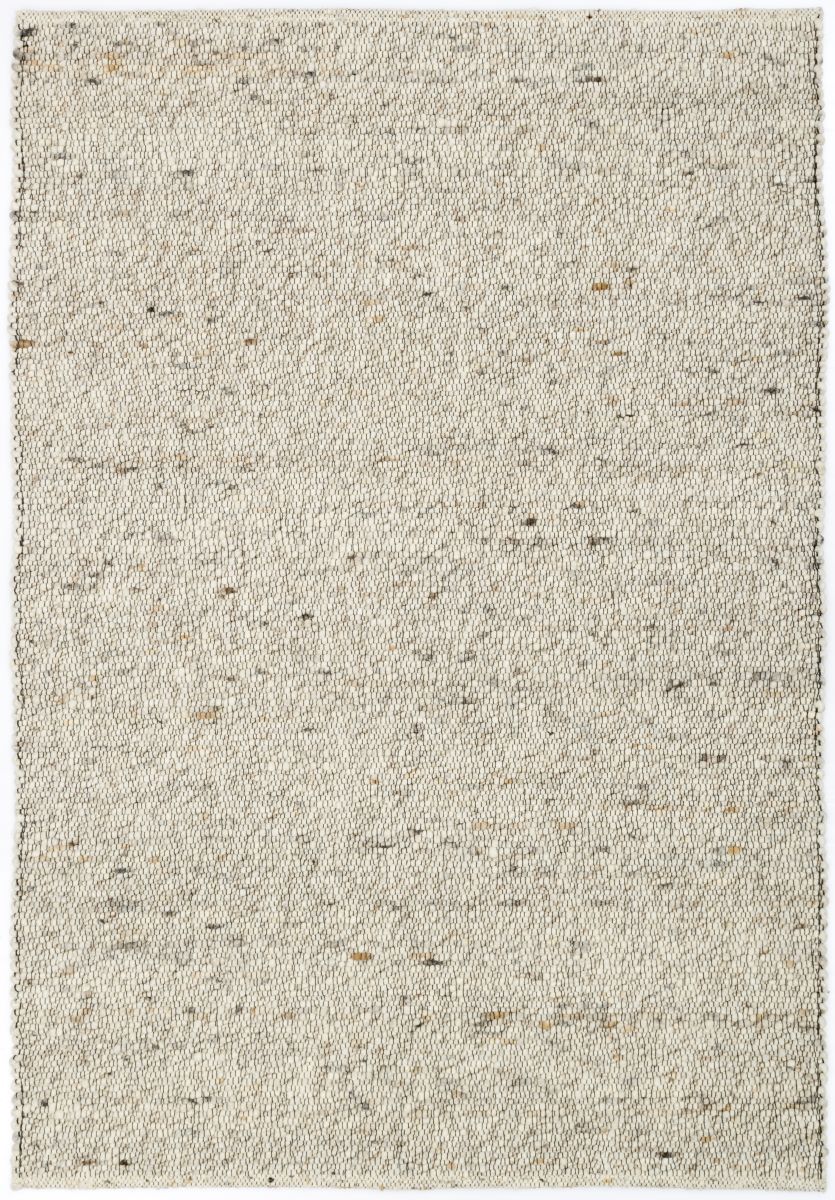 Handwebteppich Manufakt Hellgrau 60 x 90 cm