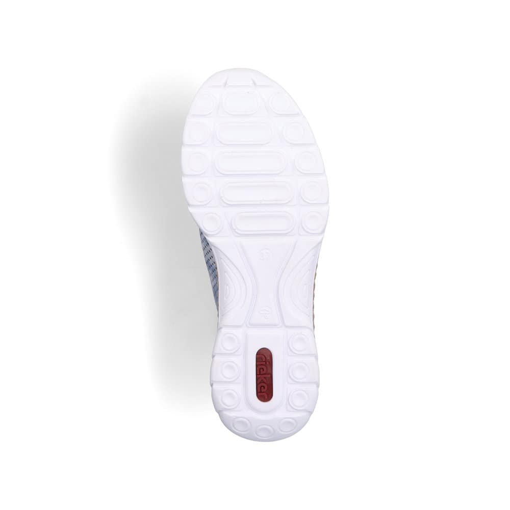 Rieker Damen Slipper metallic-blau