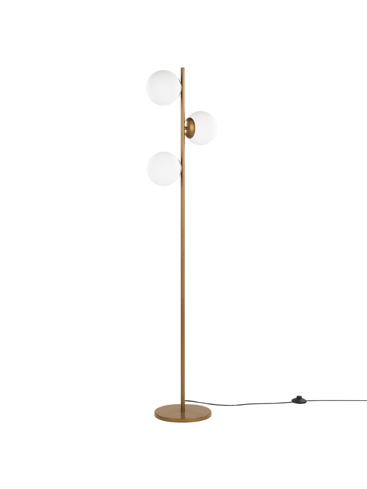Beliani Stehleuchten WADI in Gold - (W) 35 x (H) 153 x (L) 35 cm günstig kaufen onesize