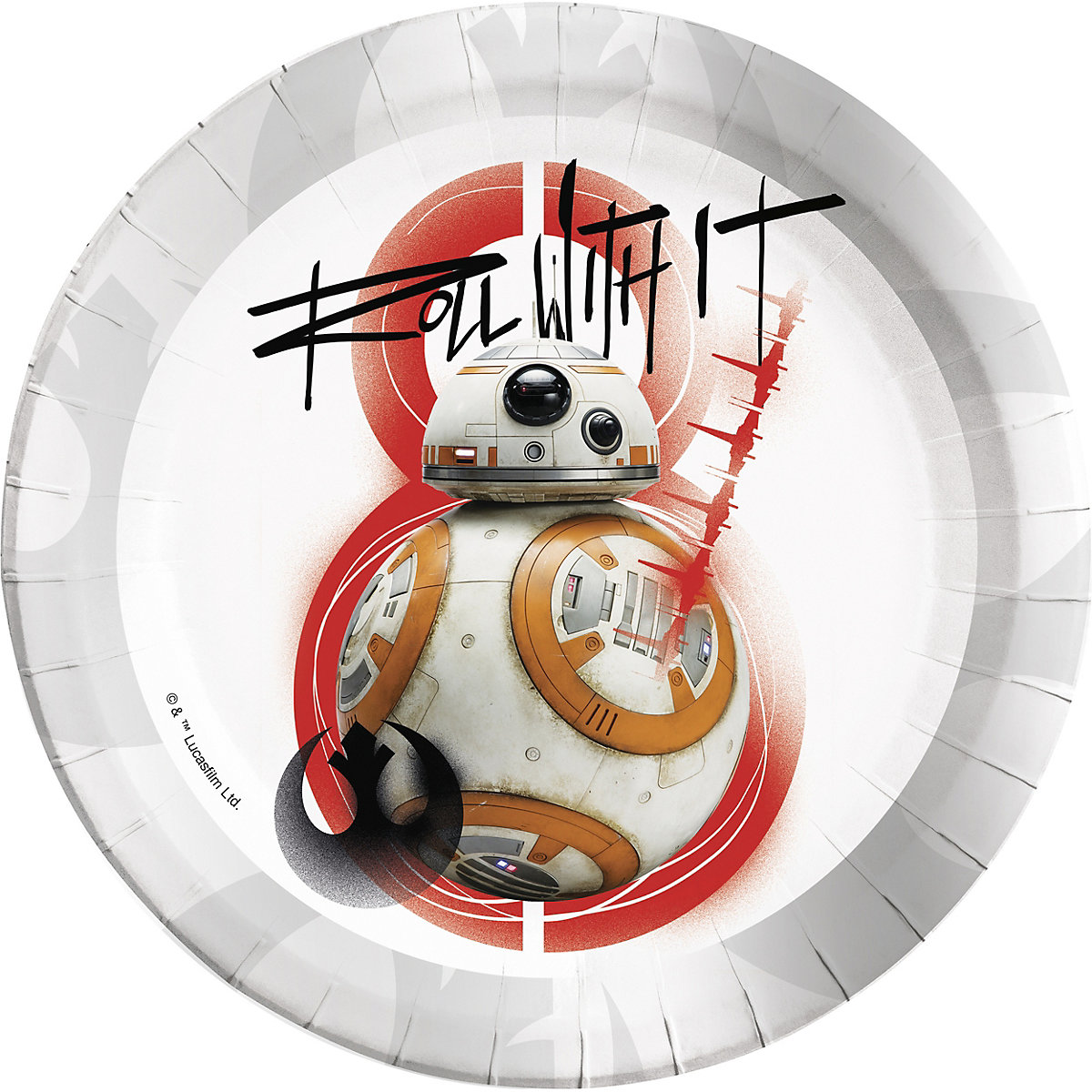 Papp-Partyteller Star Wars, Ø 23 cm, 8 Stück