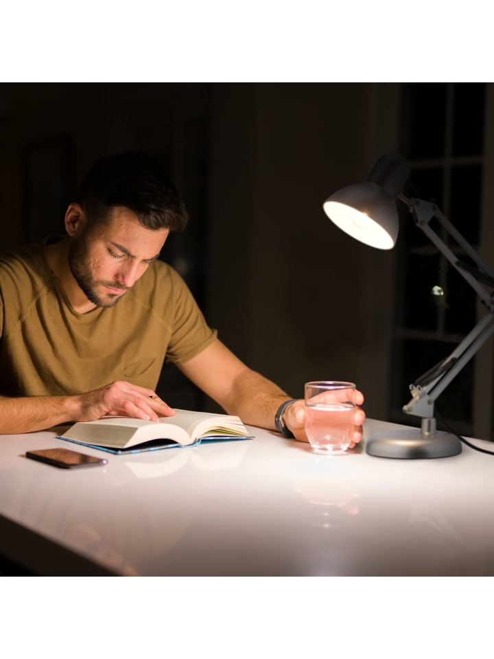 relaxdays Schreibtischlampe in Silber günstig kaufen onesize