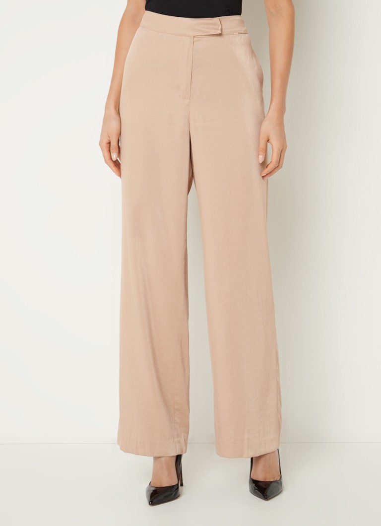 Aaiko Tary high waist straight fit trousers with side pockets