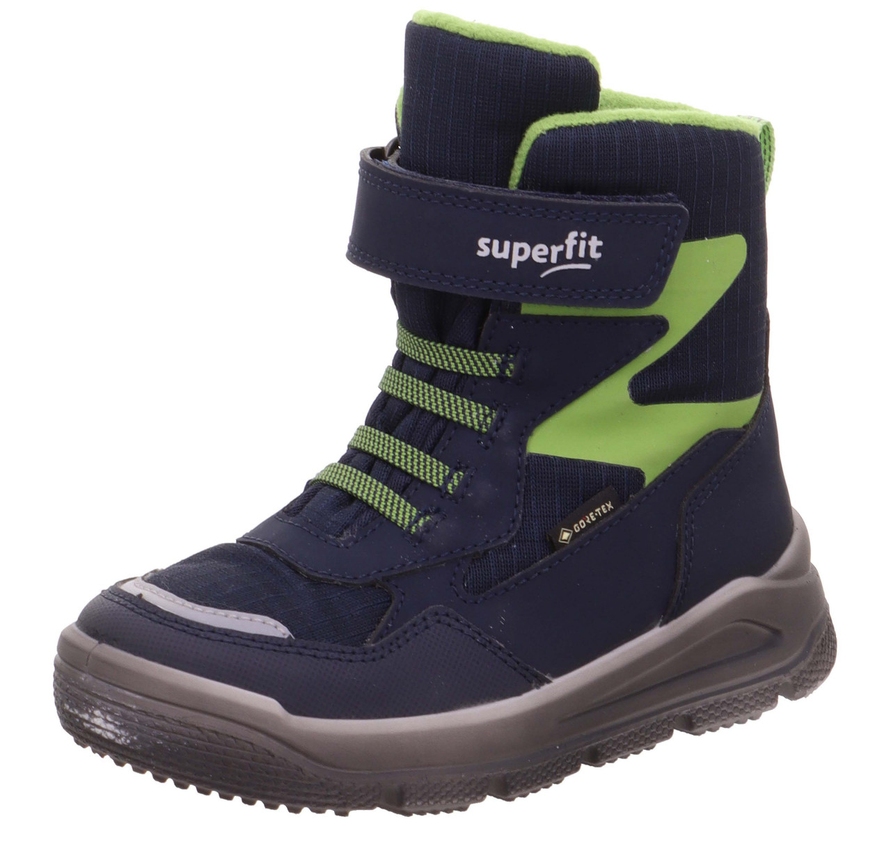 MARS - Blau/Hellgrün Boots mit Klettverschluss
