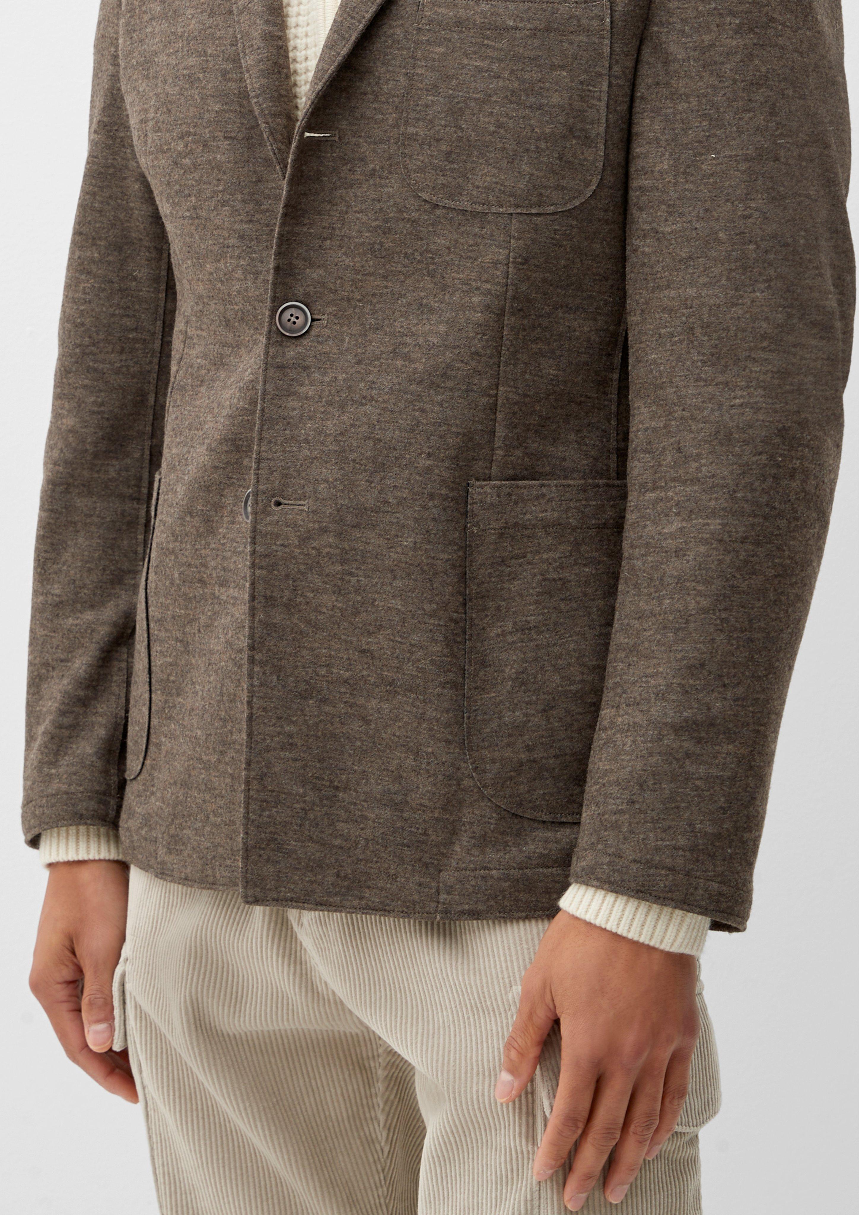 Slim: meliertes Sakko  2120647-88W2