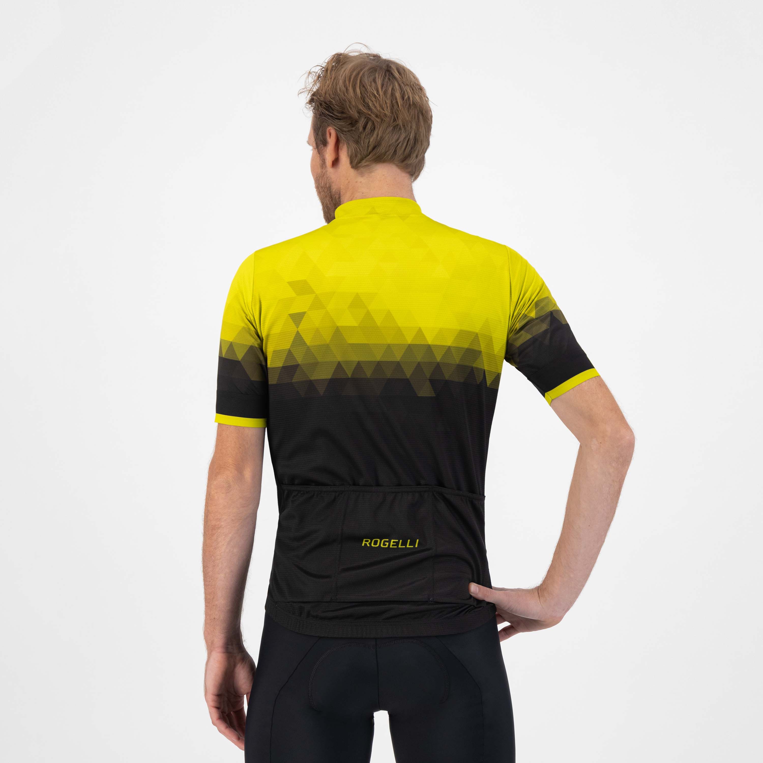 Rogelli Sphere Schwarz/Fluor Herren Radtrikot Kurzarm