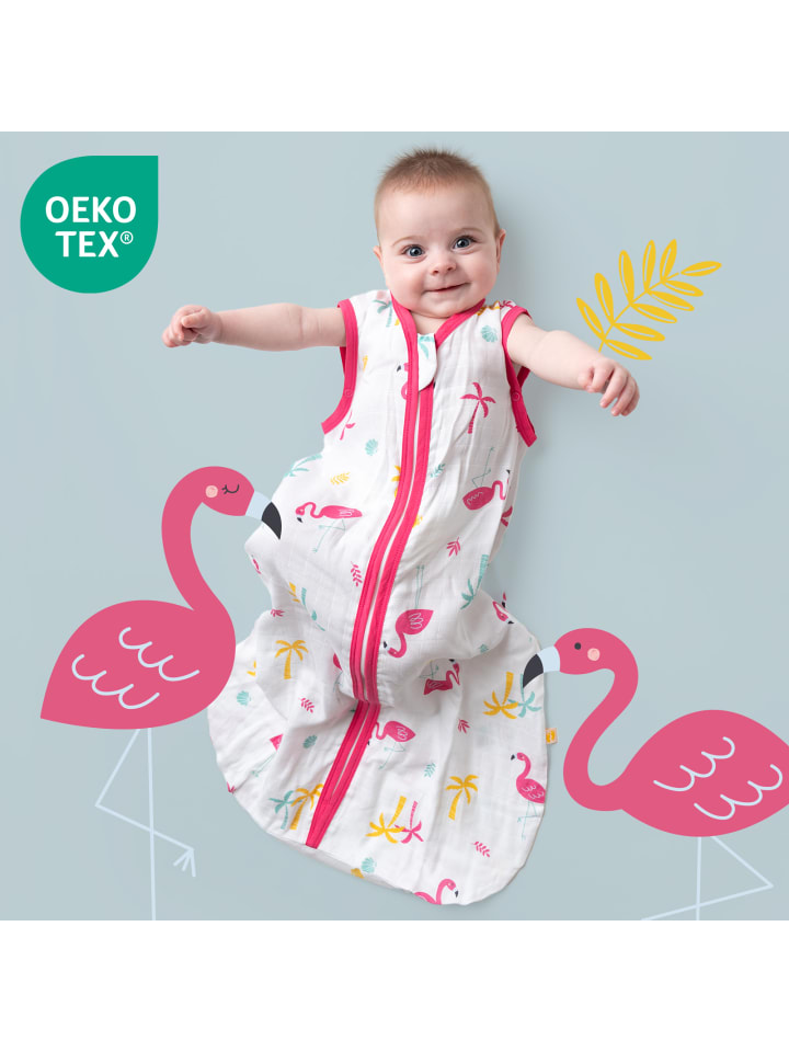 Schlummersack Musselin Babyschlafsack, 0.5 TOG in Pink günstig kaufen