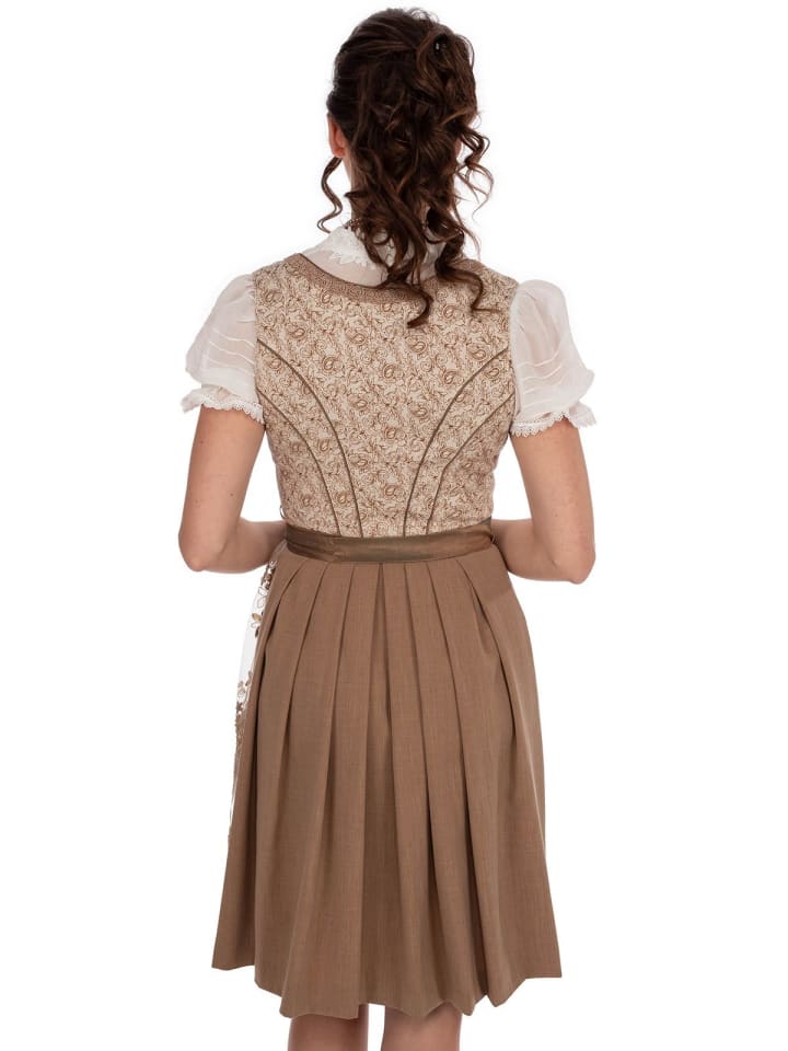 KRÜGER Midi Dirndl 115067 in beige günstig kaufen