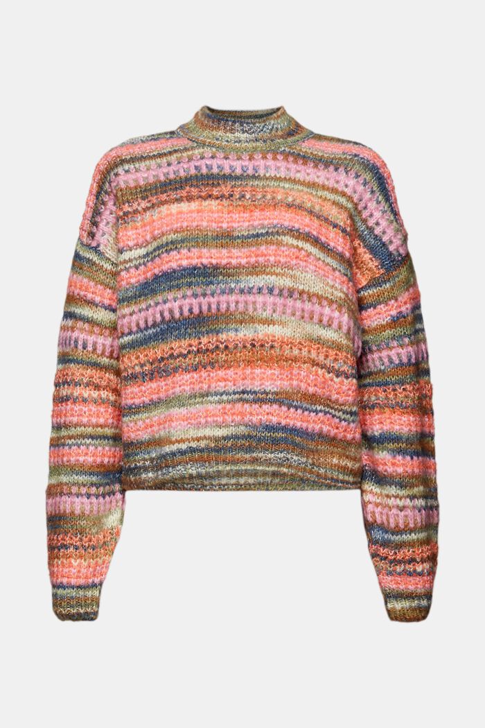 Gestreifter Pullover aus Wollmix