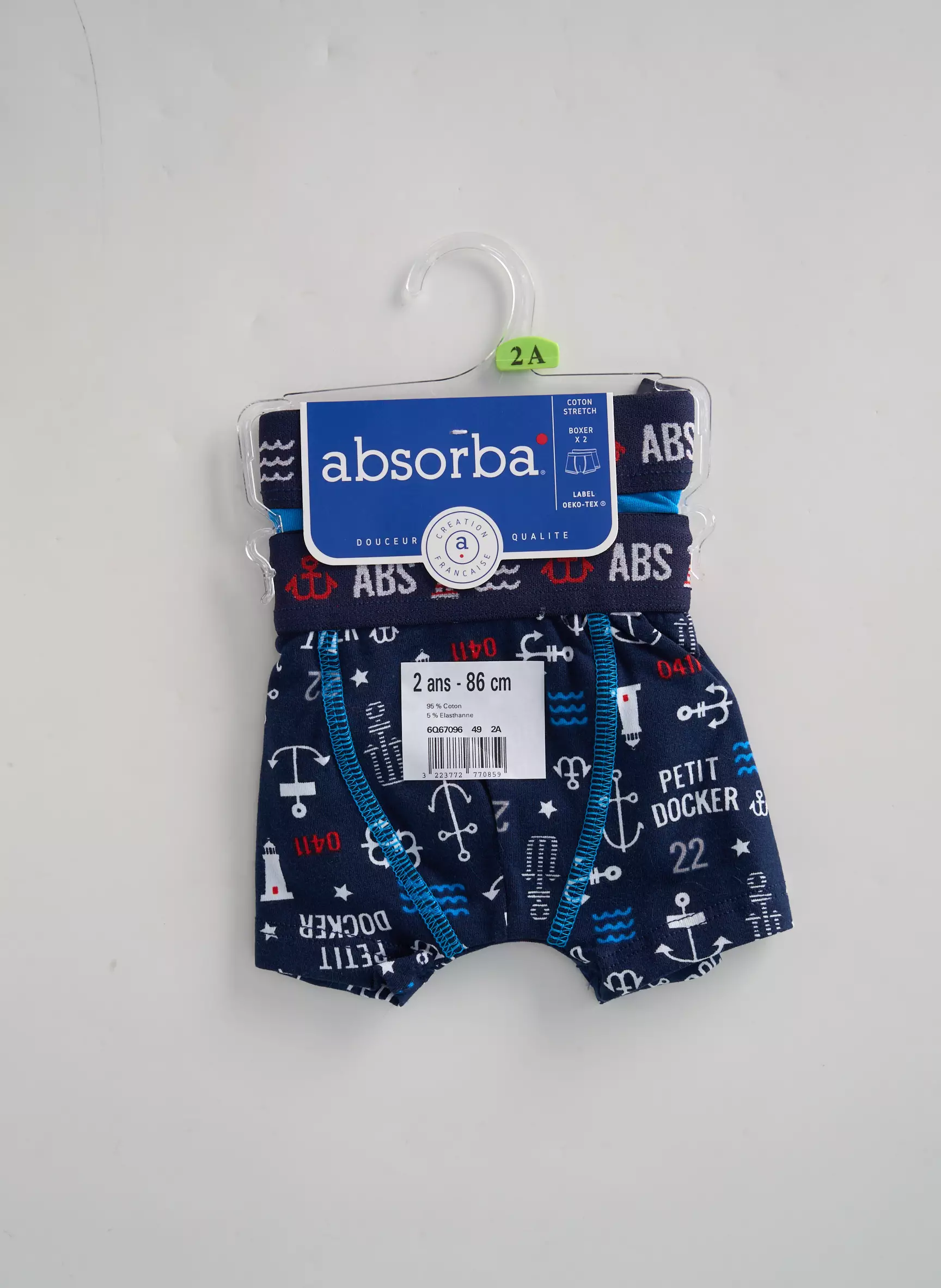 Absorba Boxers Garcon couleur bleu
