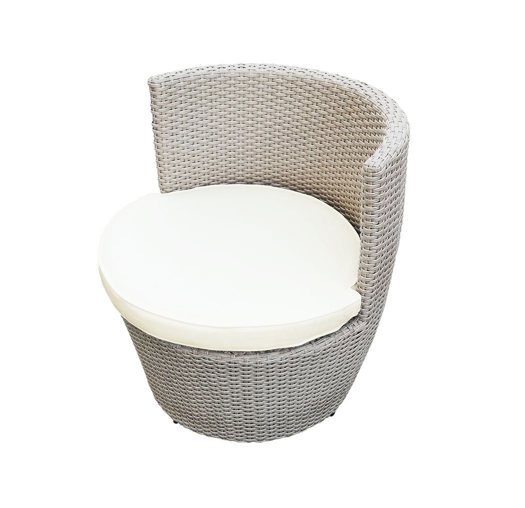 KMH Gartenlounge-Set 2er Gruppe *Felipa* braun/weiss (106406), (3-tlg)