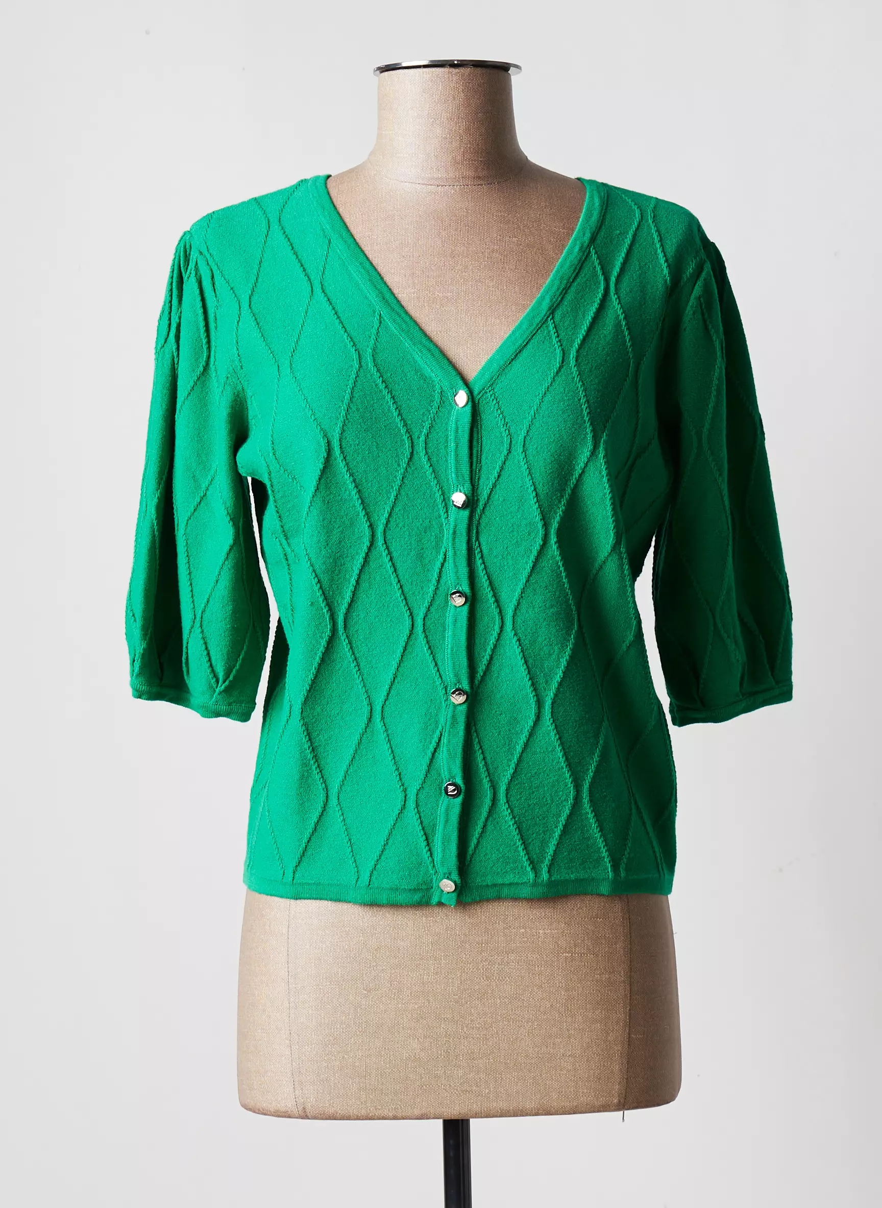 Marble Cardigans Femme couleur vert