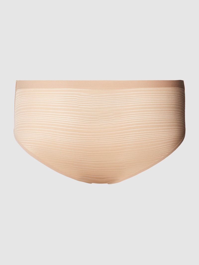 Slip mit Streifenmuster in mittelgrau