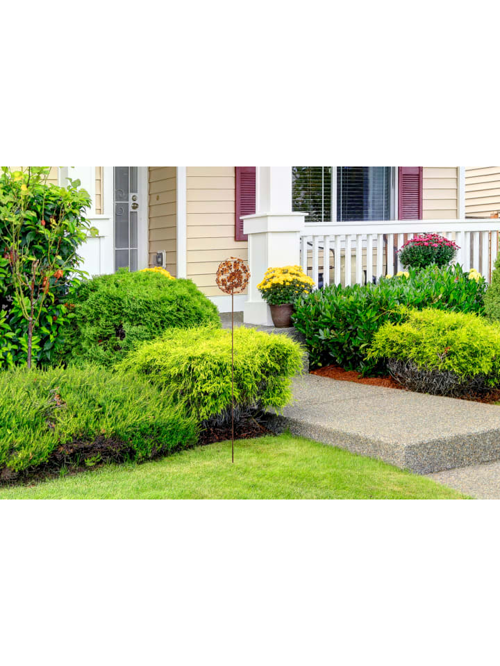 kobolo Gartendekoration FLOWERBALL24 in Braun günstig kaufen onesize