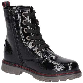 Tom Tailor Schnür Boots in schwarz