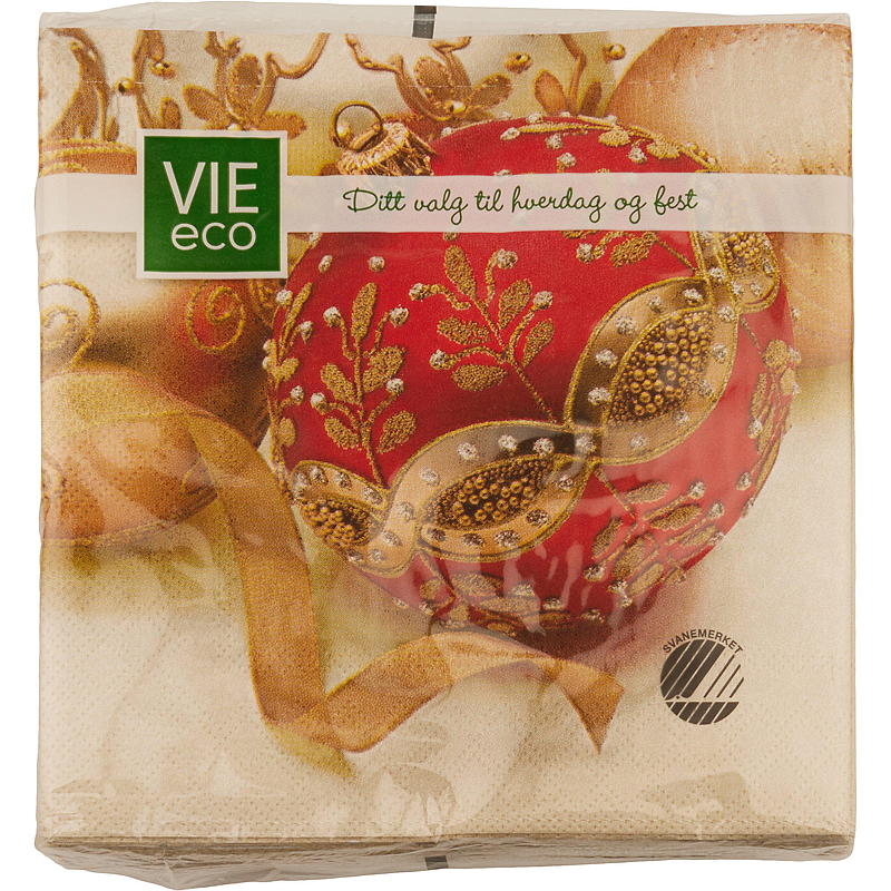 Vie Eco Servietter 20-pk 33x33 cm, julemotiv