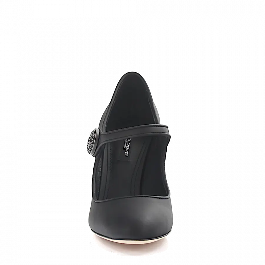 Dolce & Gabbana - High Heels Pumps Kalbsleder schwarz - schwarz