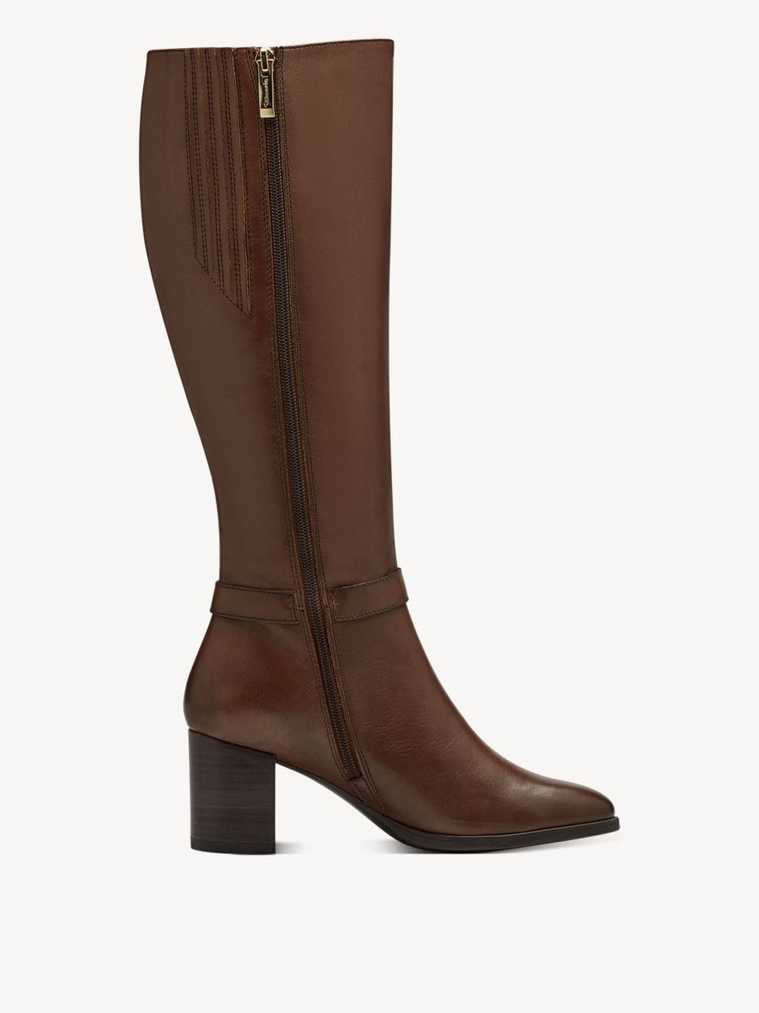 Bottine en cuir - marron