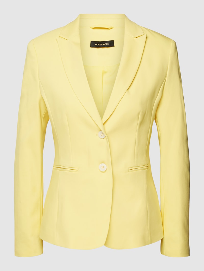 Blazer mit Reverskragen in gelb