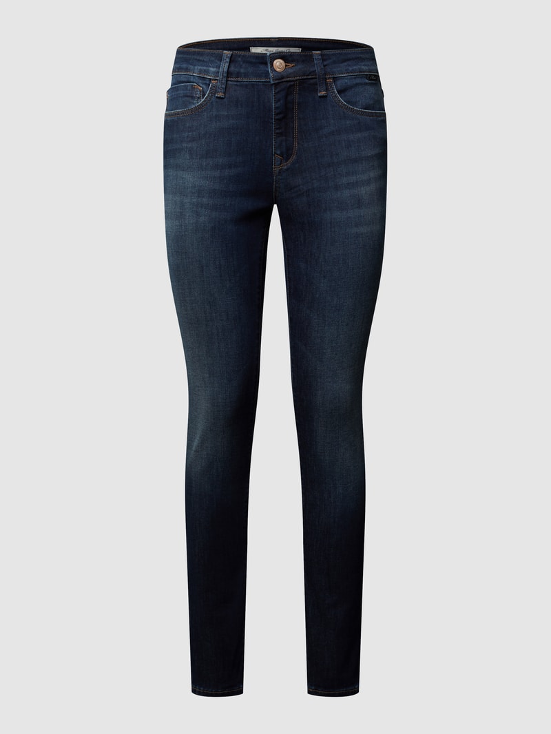 Super Skinny Fit Jeans mit Stretch-Anteil Modell 'Adriana' in blau